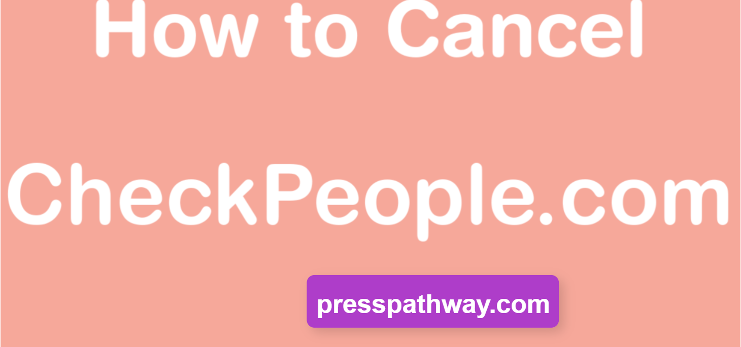 Manual Data Removal from CheckPeople